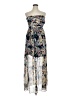 Assorted Brands Floral Blue Cocktail Dress Size XL - photo 1