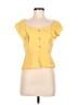 Mine Yellow Short Sleeve Top Size M - photo 1