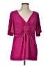 ECI Pink Short Sleeve Top Size L - photo 1