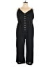 Emery Rose 100% Polyester Solid Black Jumpsuit Size XXXL - photo 1