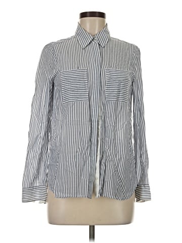 White House Black Market Long Sleeve Button-Down Shirt (view 1)