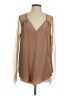 BCBGMAXAZRIA Brown Long Sleeve Blouse Size S - photo 1