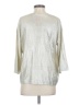 CATHERINE Catherine Malandrino 100% Acrylic Metallic Silver Pullover Sweater Size S - photo 2