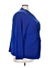 Just My Size Blue Long Sleeve Blouse Size 4X Plus - photo 4