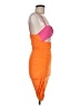 Unbranded Color Block Orange Cocktail Dress Size M - photo 4