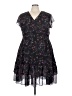 City Chic 100% Polyester Floral Black Cocktail Dress Size 22 Plus (XL) - photo 1