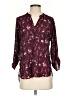 Alice Blue 100% Polyester Burgundy 3/4 Sleeve Blouse Size S - photo 1