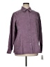 Sag Harbor 100% Polyester Paisley Purple Long Sleeve Blouse Size 16 - photo 1