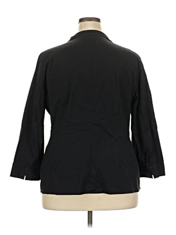 Lafayette 148 New York 3/4 Sleeve Button-Down Shirt (view 2)
