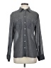 Eliot Chevron-herringbone Gray Long Sleeve Blouse Size S - photo 1
