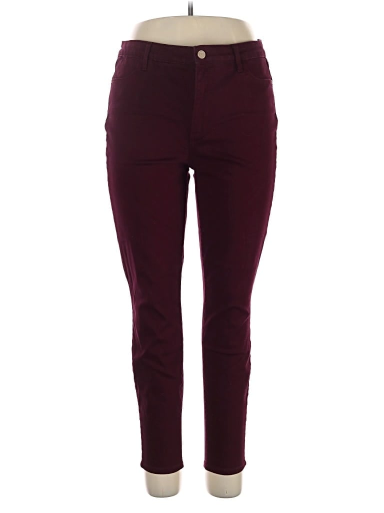 Pre-owned Flawless Jeggings In Burgundy