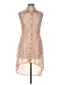 Mimi Chica 100% Polyester Tan Sleeveless Blouse Size M - photo 1