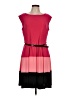 Unbranded Color Block Pink Casual Dress Size L (estimated) - photo 1