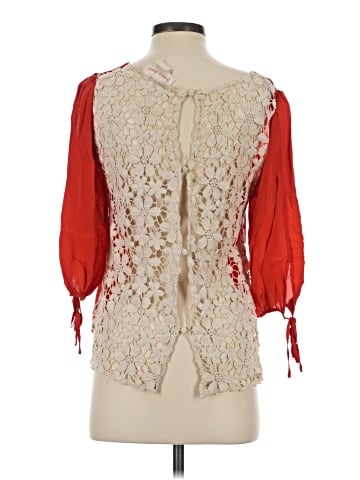 Stitch & Knot 3/4 Sleeve Silk Top (view 2)
