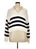 Splendid 100% Cotton Stripes Ivory Pullover Sweater Size XL - photo 1