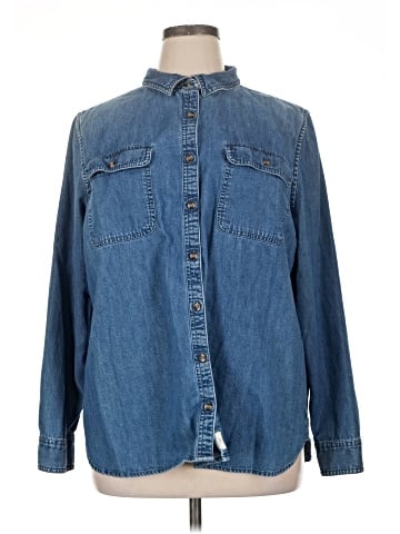 L.L.Bean Long Sleeve Button-Down Shirt (view 1)