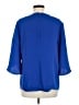 Trina Turk 100% Polyester Blue 3/4 Sleeve Blouse Size M - photo 2