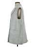 Topshop Gray Sleeveless Button-Down Shirt Size 2 - photo 5