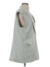 Topshop Gray Sleeveless Button-Down Shirt Size 2 - photo 4