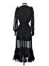 Aqua 100% Polyester Stars Black Cocktail Dress Size XS - photo 2