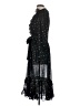 Aqua 100% Polyester Stars Black Cocktail Dress Size XS - photo 5