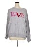 Terra & Sky Hearts Gray Pullover Sweater Size 1X - photo 1