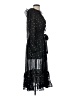Aqua 100% Polyester Stars Black Cocktail Dress Size XS - photo 4