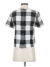 Madewell Checkered-gingham Black Short Sleeve Blouse Size XS - photo 2