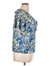 MELLODAY Blue Short Sleeve Blouse Size XL - photo 4