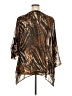 New Directions Animal Print Brown 3/4 Sleeve Blouse Size 2X - photo 2