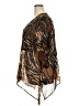New Directions Animal Print Brown 3/4 Sleeve Blouse Size 2X - photo 5