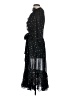 Aqua 100% Polyester Stars Black Cocktail Dress Size XS - photo 5