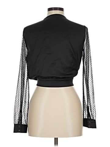 Chocolate Long Sleeve Blouse (view 2)