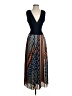 Ramy Brook 100% Polyester Chevron-herringbone Blue Cocktail Dress Size XXS - photo 1