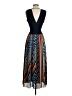 Ramy Brook 100% Polyester Chevron-herringbone Blue Cocktail Dress Size XXS - photo 2