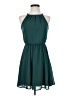 Miami 100% Polyester Solid Teal Casual Dress Size XS - photo 1