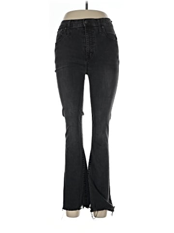 Madewell Tall Cali Demi-Boot Jeans in Berkeley Black: Chewed-Hem Edition (view 1)
