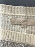 Ann Taylor LOFT Tweed Silver Pullover Sweater Size M - photo 7
