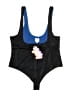 Yitty Graphic Black Bodysuit Size 4X - photo 1