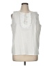 Talbots 100% Cotton White Sleeveless Blouse Size XL - photo 1