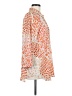 CAbi 100% Polyester Animal Print Orange 3/4 Sleeve Blouse Size M - photo 4