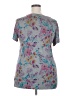 Torrid Floral Gray Short Sleeve T-Shirt Size 2X Plus (2) - photo 2