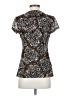 East5th 100% Nylon Brown Short Sleeve Blouse Size S - photo 2