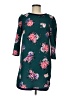 Xhilaration Print Teal Casual Dress Size M - photo 1