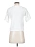 Madewell White Drapey Ottoman Jacquard Wrap Top Size S - photo 2