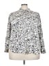 Style&Co 100% Rayon Print Ivory 3/4 Sleeve Blouse Size 3X - photo 1