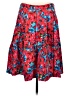 Talbots Floral Red Casual Skirt Size 6 Petite - photo 1