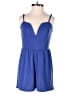 Express Solid Blue Romper Size XXS - photo 1