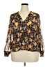 Old Navy 100% Polyester Gold Long Sleeve Blouse Size XXL - photo 1