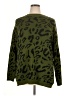 Vestidos Animal Print Green Pullover Sweater Size L - photo 1